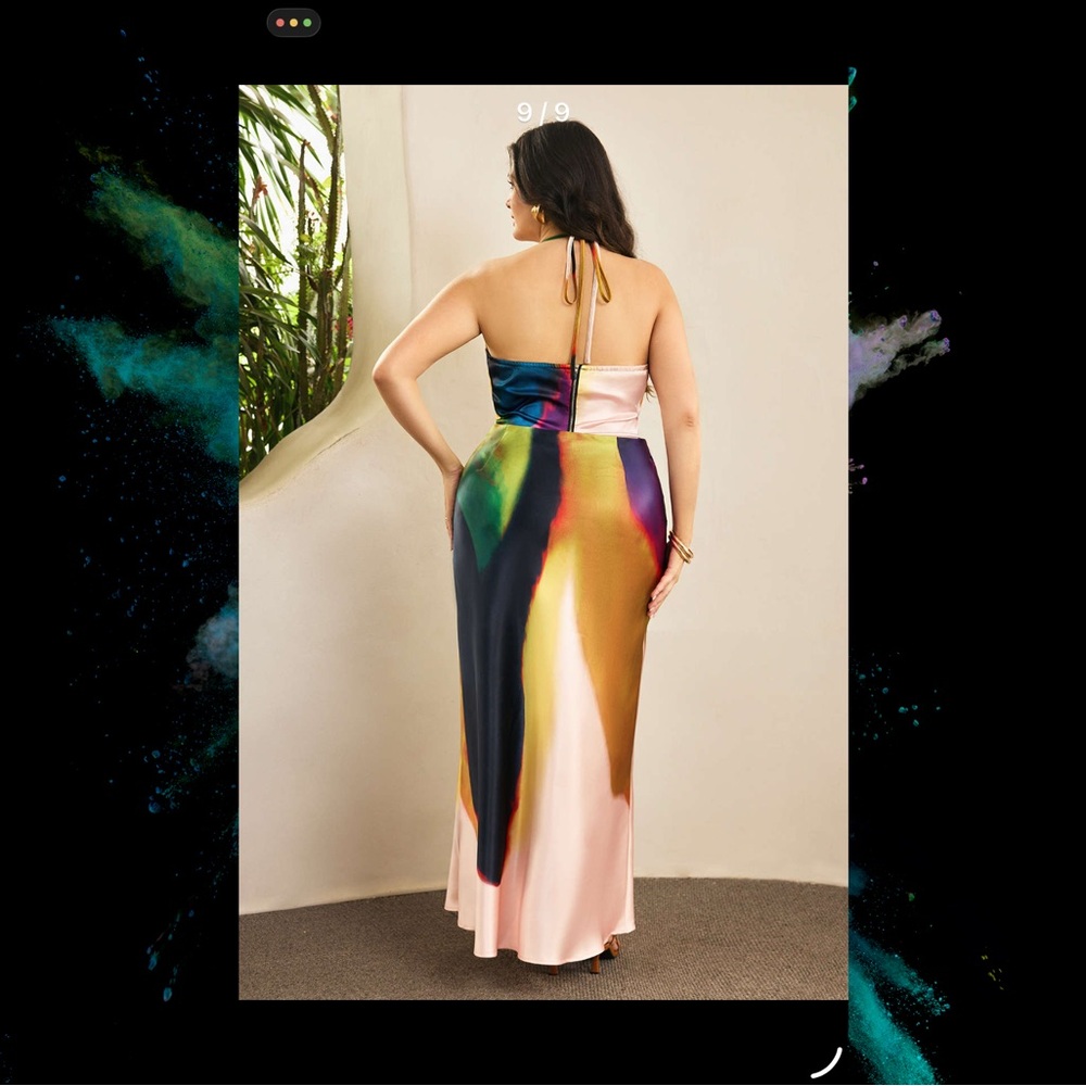 MICAS - Ombre Halter Crop Top - Picture 4 of 4